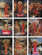 Picture of Lakshmi (Collection of 9 Oleographs)
