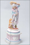Picture of A porcelain figure of a young wandering minstrel (lot 38)