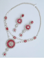 Picture of A very impressive Diamonds and Rubies Necklace set