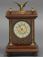 Picture of A mahogany mantle clock