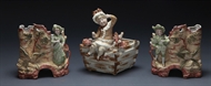 Picture of A pair of Continental Biscuit porcelain
