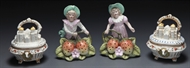 Picture of A pair of hand painted Continental porcelain