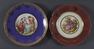Picture of Two Sevres style hand painted plates