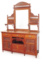 Picture of A Burma teakwood typical Colonial style sideboard