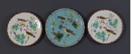 Picture of A group of three Continental Majolica Bird Plates
