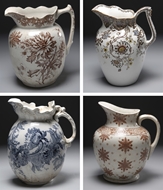 Picture of A collection of four English jugs
