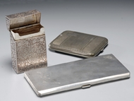 Picture of A set of three Silver cigarette cases