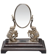 Picture of An impressive silver Indian table mirror