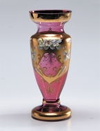 Picture of A fine pink Venetian vase hand