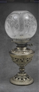 Picture of Another Georgian cast-iron gold painted oil lamp