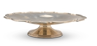 Picture of A silver footed dish of shaped circular form