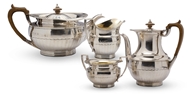 Picture of A four piece circular baluster tea & coffee service