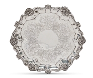 Picture of A Victorian silver salver
