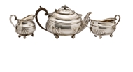 Picture of A three-piece silver tea set