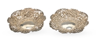 Picture of A pair of Victorian silver bon bon dishes