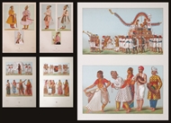 Picture of A collection of five Chromolithographs Relating to India