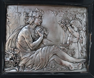 Picture of A COMPANION PAIR OF FRENCH ART NOUVEAU MANNER BRONZE PLAQUES