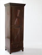 Picture of A COLONIAL ROSEWOOD SUNBURST CUPBOARD OR HALL CABINET