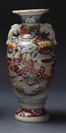 Picture of A JAPANESE SATSUMA EARTHENWARE VASE