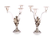 Picture of A VERY FINE PAIR OF THREE LIGHT CANDELABRAS (1894)