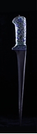 Picture of A MUGHAL SILVER ENAMELED PESH KABZ DAGGER
