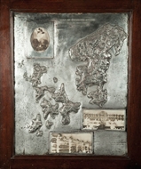 Picture of A VERY RARE AND UNUSUAL MAP OF GWALIOR IN SILVER REPOUSSÉ