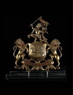 Picture of A SILVER AND GOLD PLATED COAT OF ARM c.1900